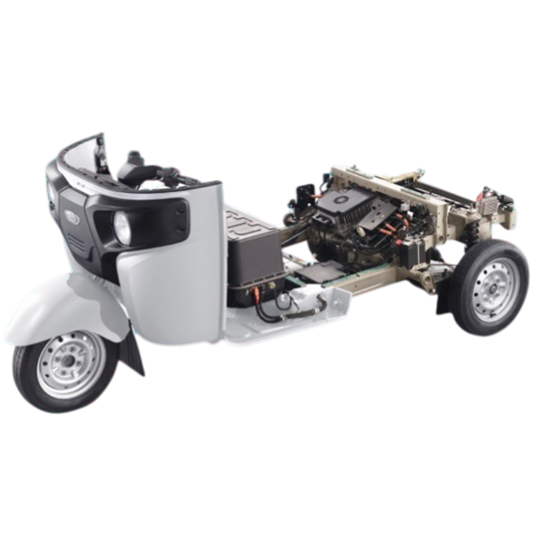 Working Electric Passenger Auto-Rickshaw – Cut-Sectioned Training System -IES-EV-357